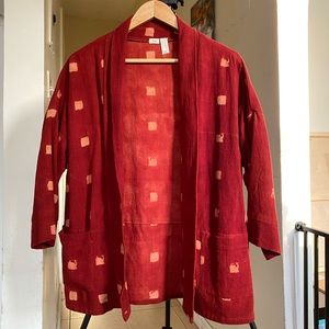 Po-em Cardi-Jacket in Wine